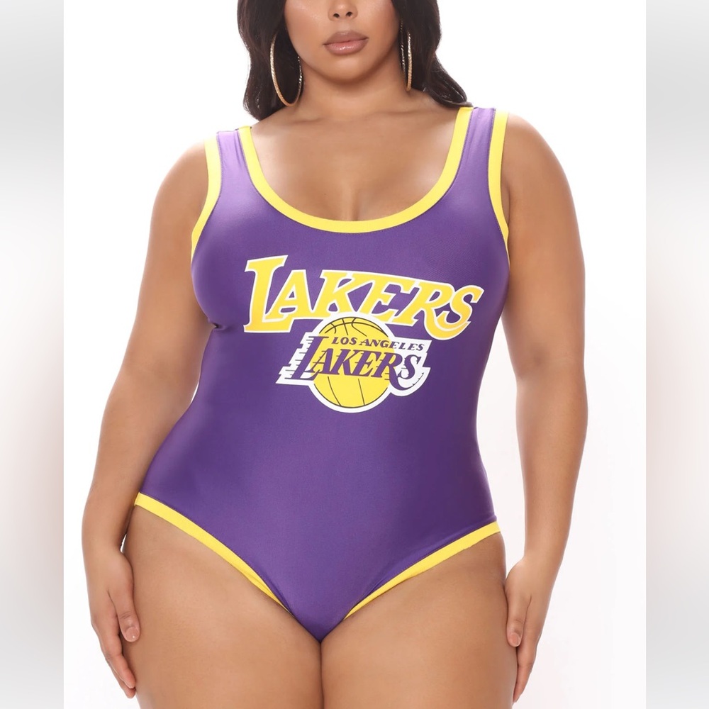 Purple Logo Tank Bodysuit